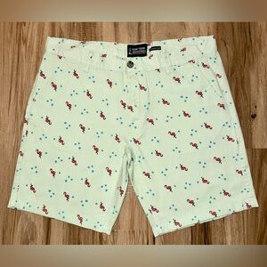 EUC 𝑅𝑎𝑤 𝑌𝑎𝑟𝑛 𝐼𝑛𝑑𝑢𝑠𝑡𝑟𝑖𝑒𝑠 Flamingo twill shorts
